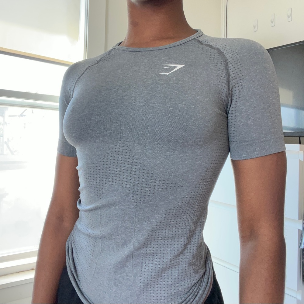 Never worn Gymshark Vital Seamless 2.0 T-Shirt - Gray Marl